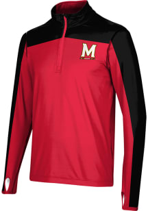 ProSphere Maryland Terrapins Mens Red Sharp Long Sleeve 1/4 Zip Pullover