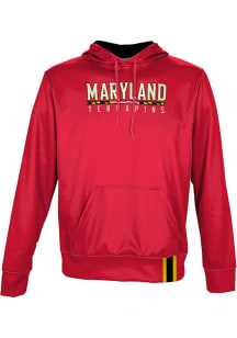 ProSphere Maryland Terrapins Mens Red Solid Long Sleeve Hoodie