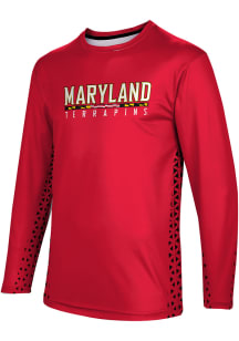 ProSphere Maryland Terrapins Red Geometric Long Sleeve T Shirt
