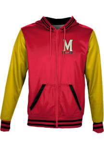 ProSphere Maryland Terrapins Mens Red Letterman Light Weight Jacket