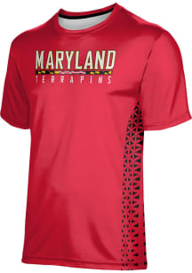 ProSphere Maryland Terrapins Red Geometric Short Sleeve T Shirt