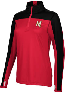ProSphere Maryland Terrapins Womens Red Sharp 1/4 Zip Pullover