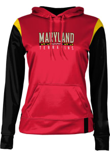 ProSphere Maryland Terrapins Womens Red Tailgate Hooded Sweatshirt