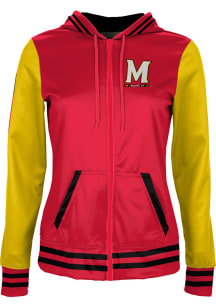 ProSphere Maryland Terrapins Womens Red Letterman Light Weight Jacket