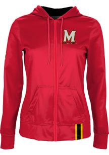 ProSphere Maryland Terrapins Womens Red Solid Light Weight Jacket
