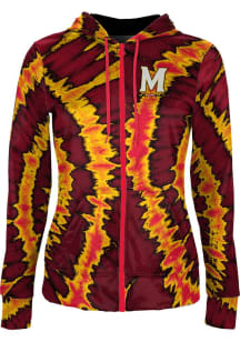 ProSphere Maryland Terrapins Womens Red Tie Dye Light Weight Jacket
