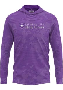 ProSphere Holy Cross Crusaders Mens Purple Disrupter Long Sleeve Hoodie