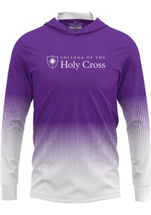 ProSphere Holy Cross Crusaders Mens Purple Hex Pro Long Sleeve Hoodie