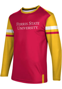 ProSphere Ferris State Bulldogs Red Old School Long Sleeve T Shirt