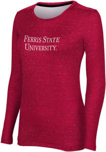 ProSphere Ferris State Bulldogs Womens Red Heather LS Tee