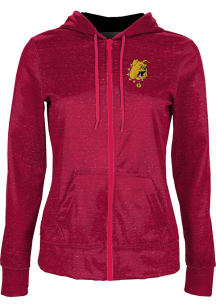 ProSphere Ferris State Bulldogs Womens Red Heather Light Weight Jacket