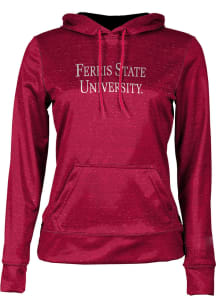 ProSphere Ferris State Bulldogs Womens Red Heather Hooded Sweatshirt