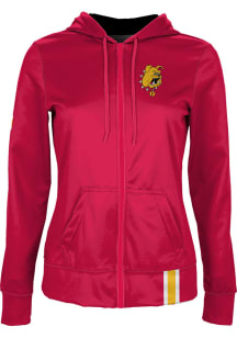 ProSphere Ferris State Bulldogs Womens Red Solid Light Weight Jacket
