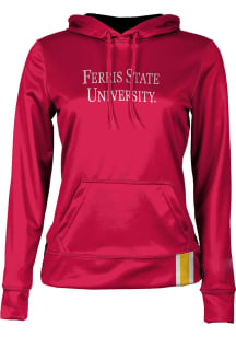 ProSphere Ferris State Bulldogs Womens Red Solid Hooded Sweatshirt