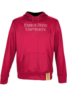 ProSphere Ferris State Bulldogs Youth Red Solid Long Sleeve Hoodie