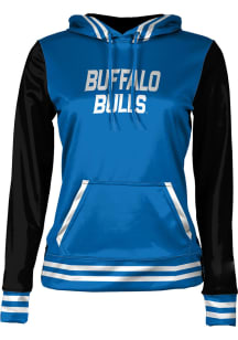 ProSphere Buffalo Bulls Womens Blue Letterman Hooded Sweatshirt