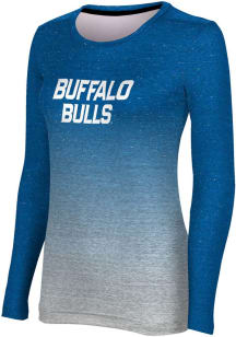 ProSphere Buffalo Bulls Womens Blue Ombre LS Tee
