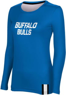 ProSphere Buffalo Bulls Womens Blue Solid LS Tee
