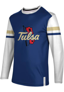 ProSphere Tulsa Golden Hurricane Navy Blue Old School Long Sleeve T Shirt