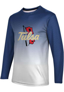 ProSphere Tulsa Golden Hurricane Navy Blue Zoom Long Sleeve T Shirt