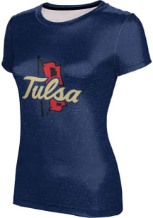 ProSphere Tulsa Golden Hurricane Womens Navy Blue Heather Short Sleeve T-Shirt