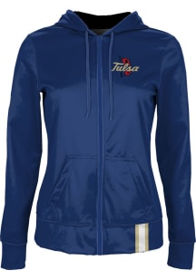 ProSphere Tulsa Golden Hurricane Womens Navy Blue Solid Light Weight Jacket