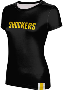 ProSphere Wichita State Shockers Womens Black Solid Short Sleeve T-Shirt