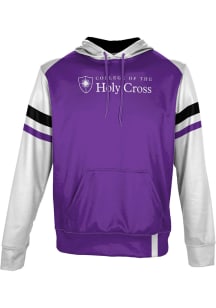 ProSphere Holy Cross Crusaders Mens Purple Old School Long Sleeve Hoodie