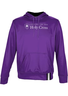 ProSphere Holy Cross Crusaders Mens Purple Solid Long Sleeve Hoodie