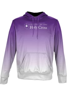 ProSphere Holy Cross Crusaders Mens Purple Zoom Long Sleeve Hoodie
