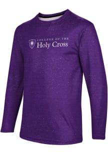 ProSphere Holy Cross Crusaders Purple Heather Long Sleeve T Shirt