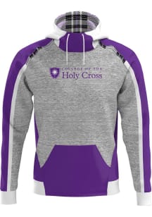 ProSphere Holy Cross Crusaders Mens Purple Heritage Long Sleeve Hoodie