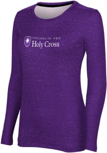 ProSphere Holy Cross Crusaders Womens Purple Heather LS Tee