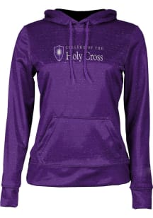 ProSphere Holy Cross Crusaders Womens Purple Heather Hooded Sweatshirt