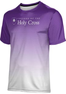 ProSphere Holy Cross Crusaders Youth Purple Zoom Short Sleeve T-Shirt