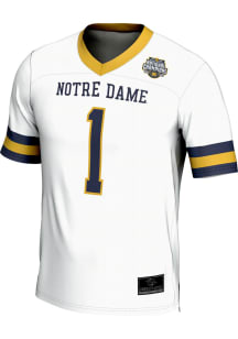 ProSphere Notre Dame Fighting Irish White 2024 NCAA Mens Lacrosse Champs Lacrosse Jersey