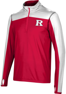 ProSphere Rutgers Scarlet Knights Mens Red Sharp Long Sleeve 1/4 Zip Pullover