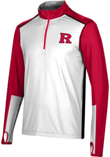 ProSphere Rutgers Scarlet Knights Mens Red Counter Long Sleeve 1/4 Zip Pullover
