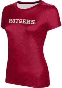 ProSphere Rutgers Scarlet Knights Womens Red Heather Short Sleeve T-Shirt