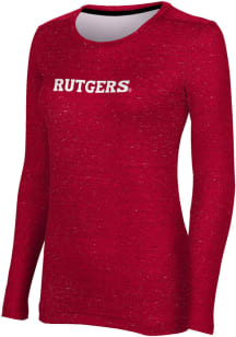 ProSphere Rutgers Scarlet Knights Womens Red Heather LS Tee