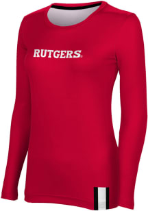 ProSphere Rutgers Scarlet Knights Womens Red Solid LS Tee