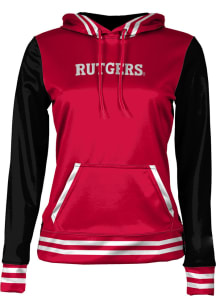 ProSphere Rutgers Scarlet Knights Womens Red Letterman Hooded Sweatshirt
