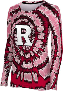 ProSphere Rutgers Scarlet Knights Womens Red Tie Dye LS Tee