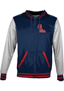 ProSphere Ole Miss Rebels Youth Navy Blue Letterman Light Weight Jacket