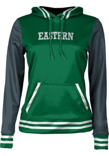 ProSphere Eastern Michigan Eagles Womens Green Letterman Hooded Sweatshirt
