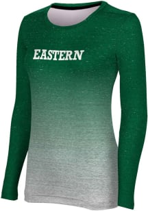 ProSphere Eastern Michigan Eagles Womens Green Ombre LS Tee