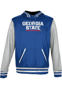 ProSphere Georgia State Panthers Youth Blue Letterman Long Sleeve Hoodie