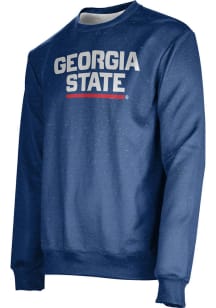 ProSphere Georgia State Panthers Mens Blue Heather Long Sleeve Crew Sweatshirt