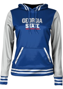 ProSphere Georgia State Panthers Womens Blue Letterman Hooded Sweatshirt