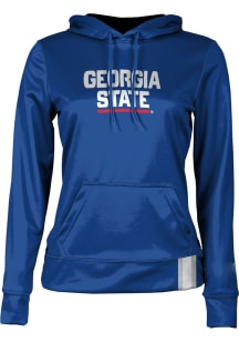 ProSphere Georgia State Panthers Womens Blue Solid Hooded Sweatshirt